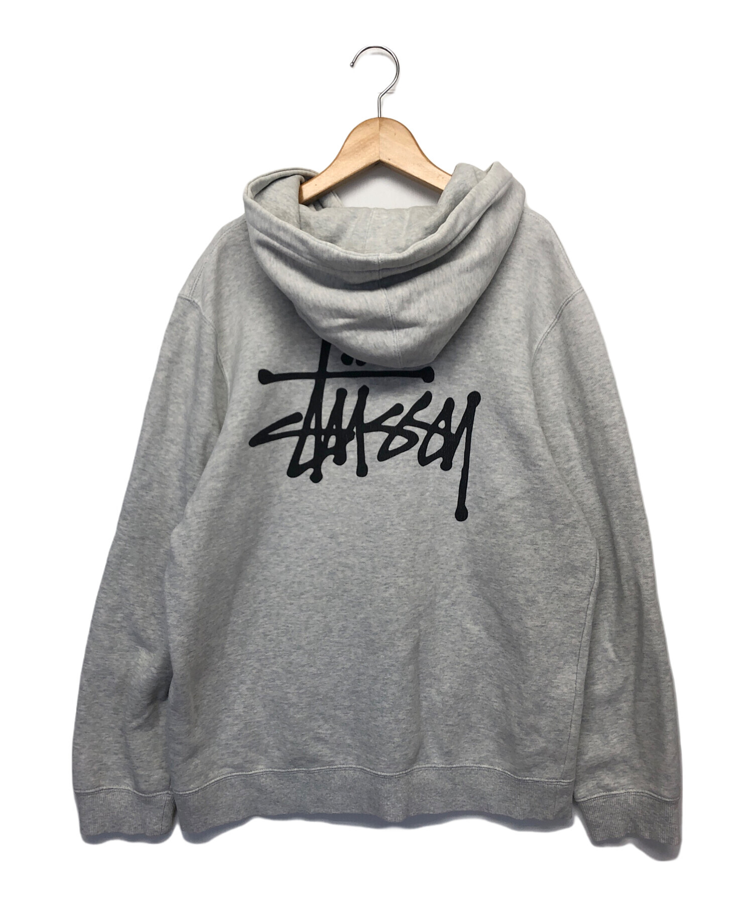 stussy (ステューシー) ロゴパーカー グレー サイズ:M