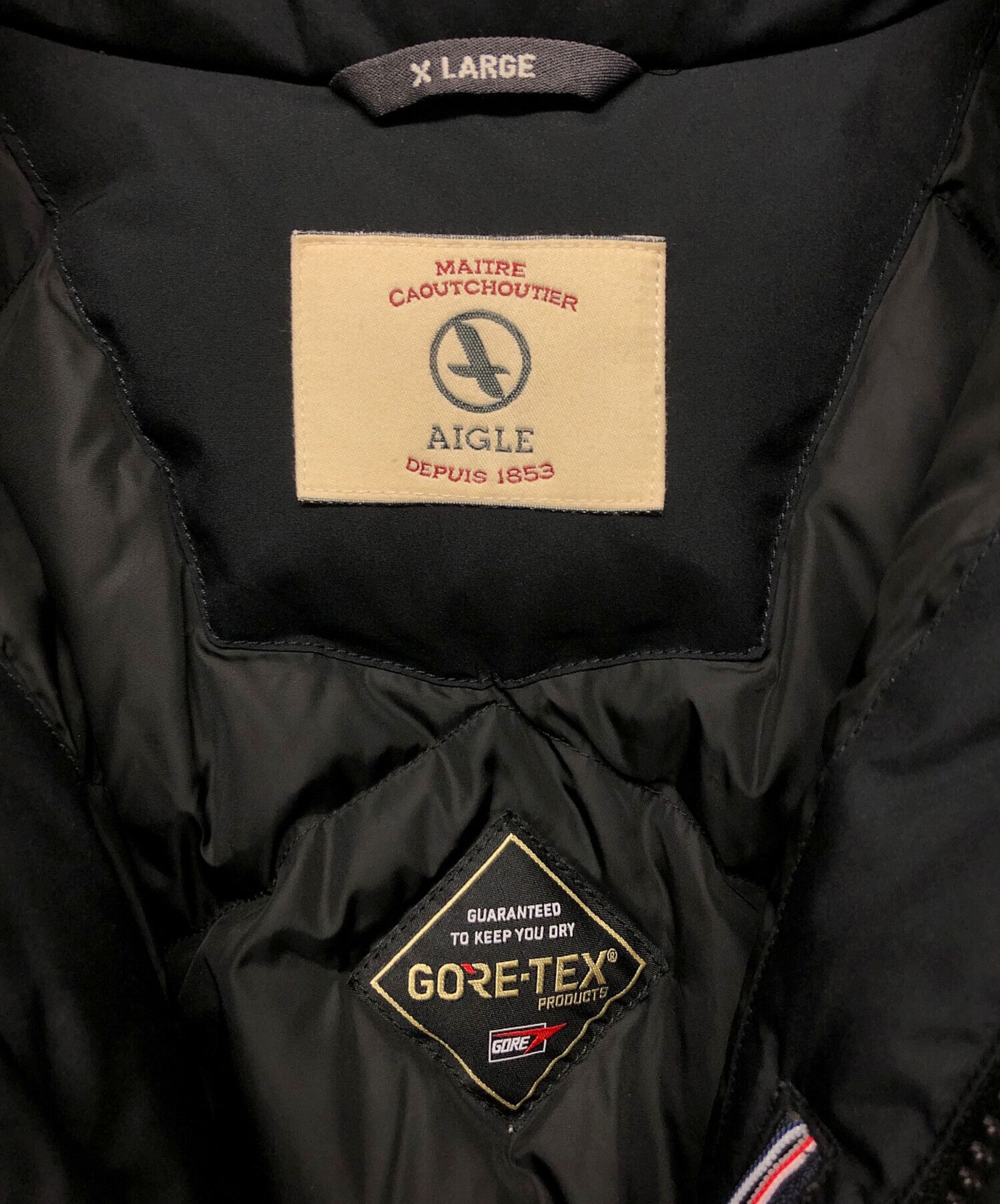 中古・古着通販】AIGLE (エーグル) ダウンジャケット ブラック サイズ:XL｜ブランド・古着通販 トレファク公式【TREFAC  FASHION】スマホサイト