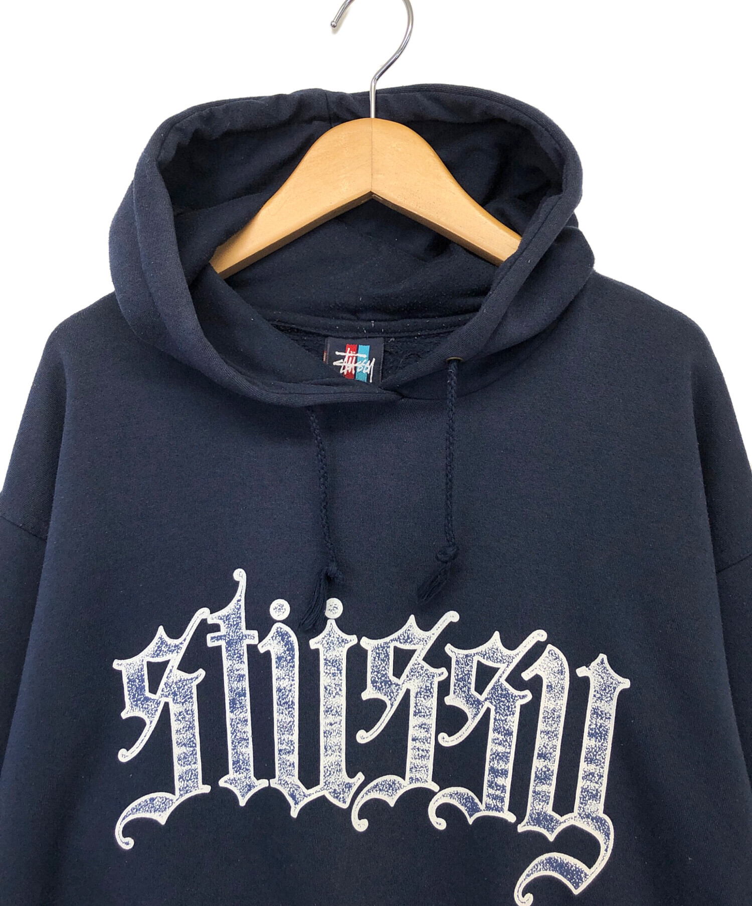 stussy (ステューシー) プリントパーカー ネイビー サイズ:L