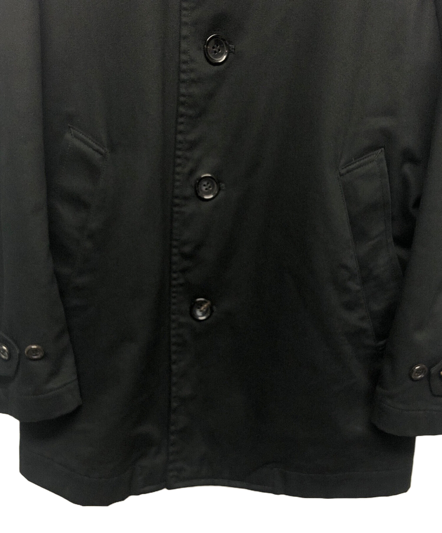 中古・古着通販】COMME des GARCONS HOMME (コムデギャルソン オム) ハーフコート ブラック サイズ:XS｜ブランド・古着通販  トレファク公式【TREFAC FASHION】スマホサイト