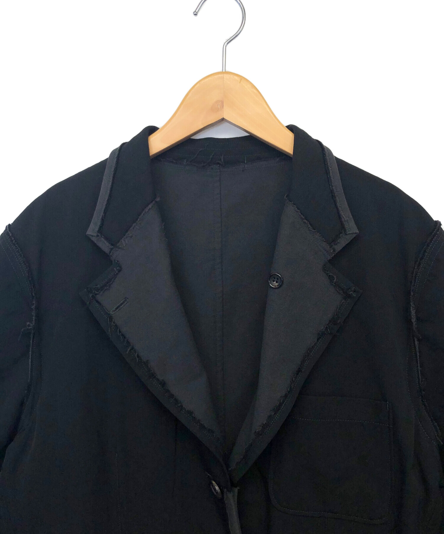 中古・古着通販】COMME des GARCONS HOMME (コムデギャルソン オム) リバーシブルジャケット ブラック  サイズ:M｜ブランド・古着通販 トレファク公式【TREFAC FASHION】スマホサイト