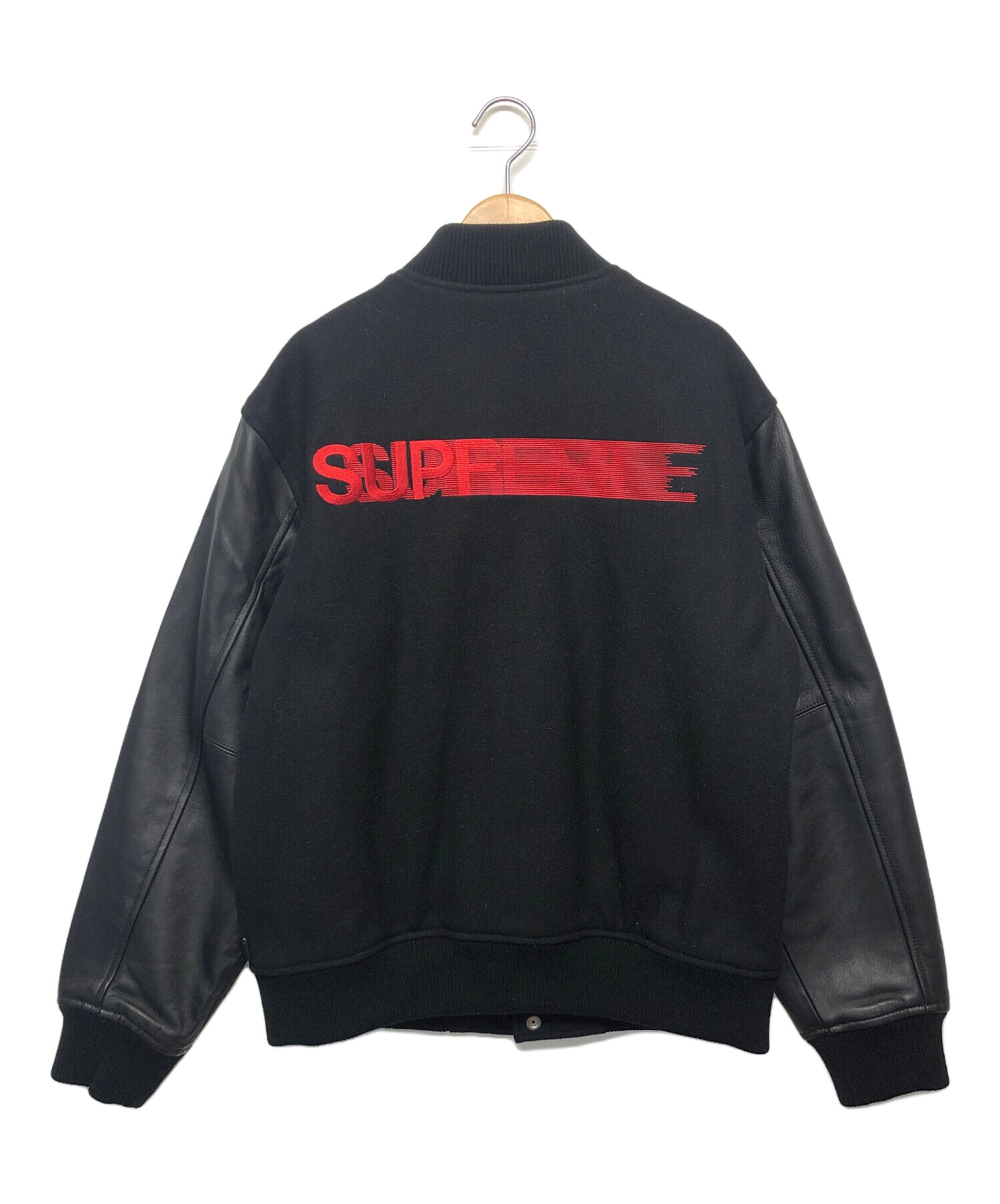 Supreme (シュプリーム) スタジャン ブラック×レッド サイズ:S