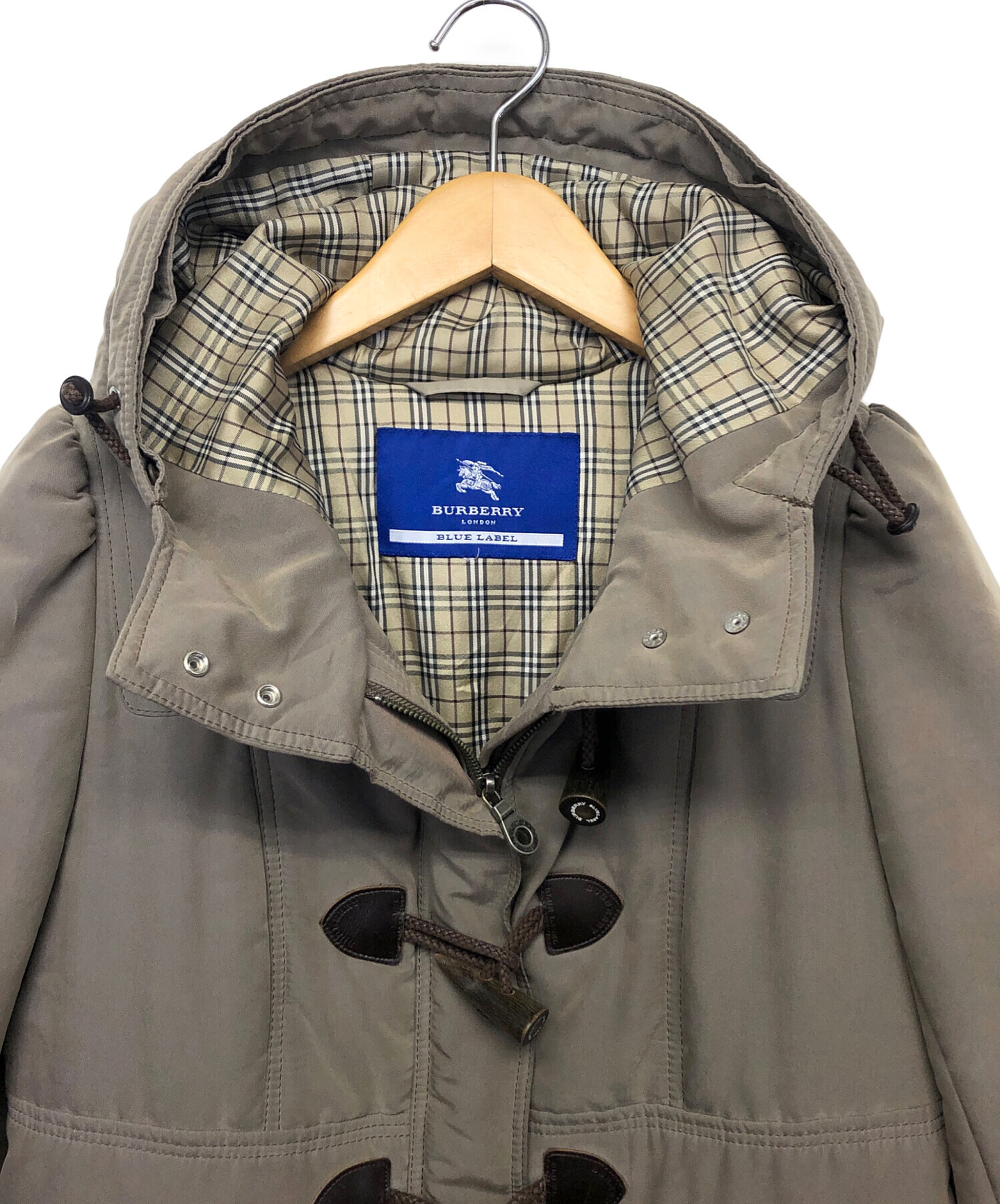 中古・古着通販】BURBERRY BLUE LABEL (バーバリーブルーレーベル) ダッフルコート ベージュ サイズ:40｜ブランド・古着通販  トレファク公式【TREFAC FASHION】スマホサイト