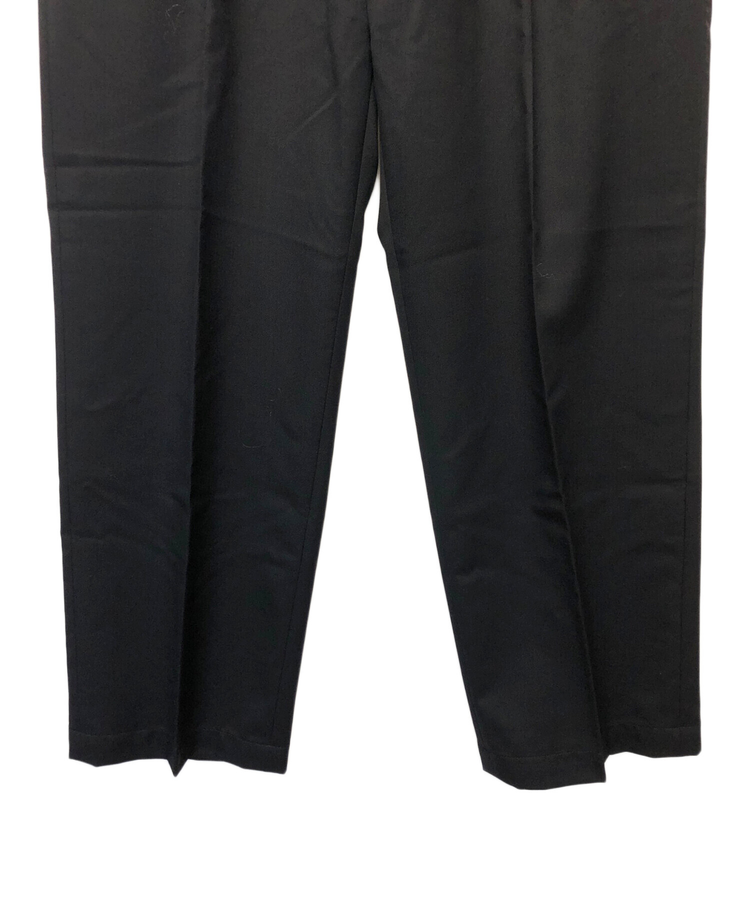 N.HOOLYWOOD (エヌ ハリウッド) WIDE TAPERED EASY SLACKS ブラック サイズ:38 未使用品