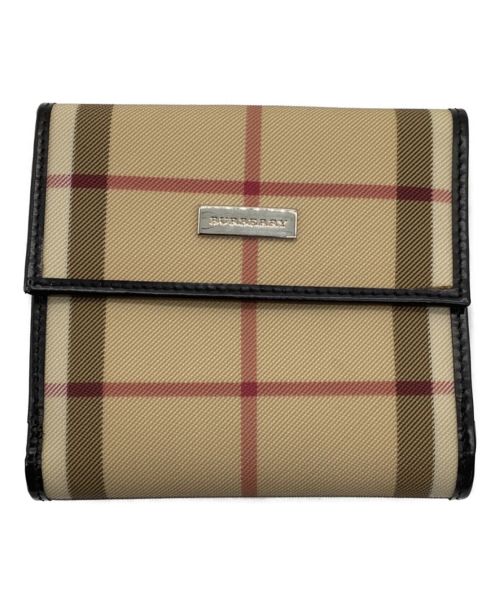 【中古・古着通販】BURBERRY (バーバリー) 2つ折り財布 ベージュ