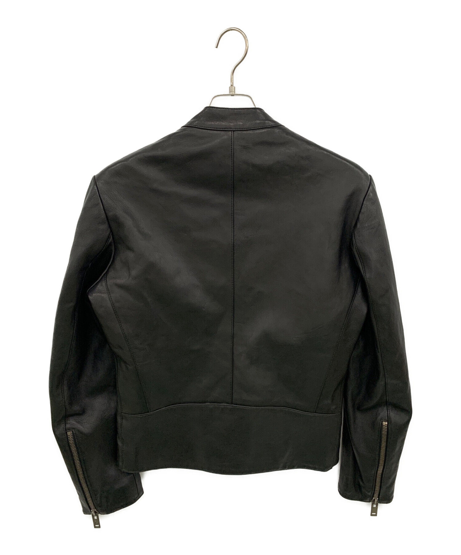 Maison Margiela (メゾンマルジェラ) 八の字ライダースジャケット ブラック サイズ:44