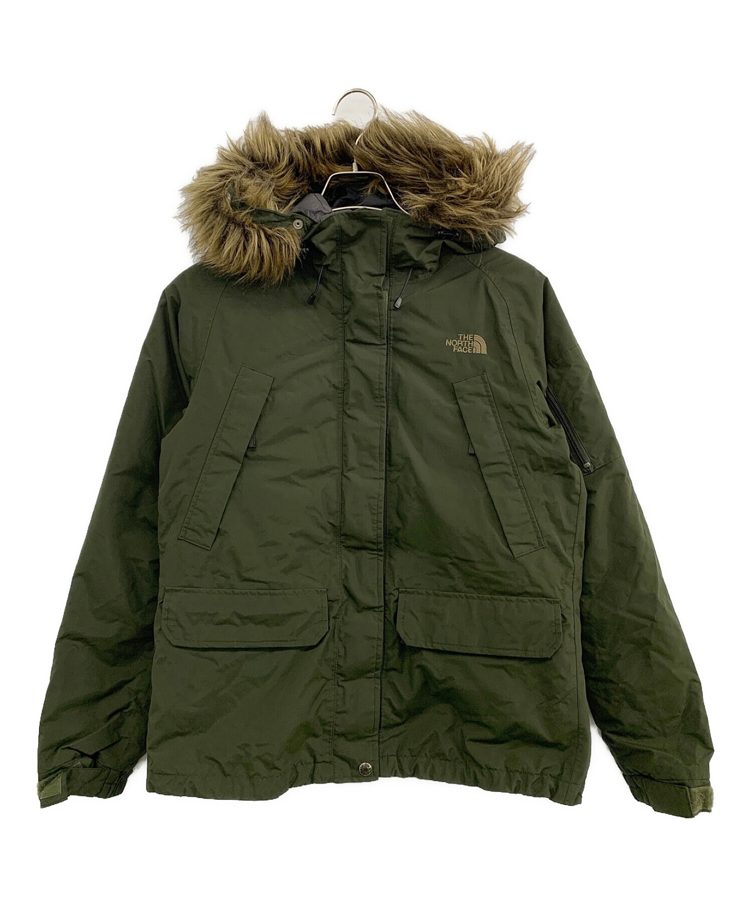 THE NORTH FACE (ザ ノース フェイス) グレイストリクライメイトパーカ グリーン サイズ:L