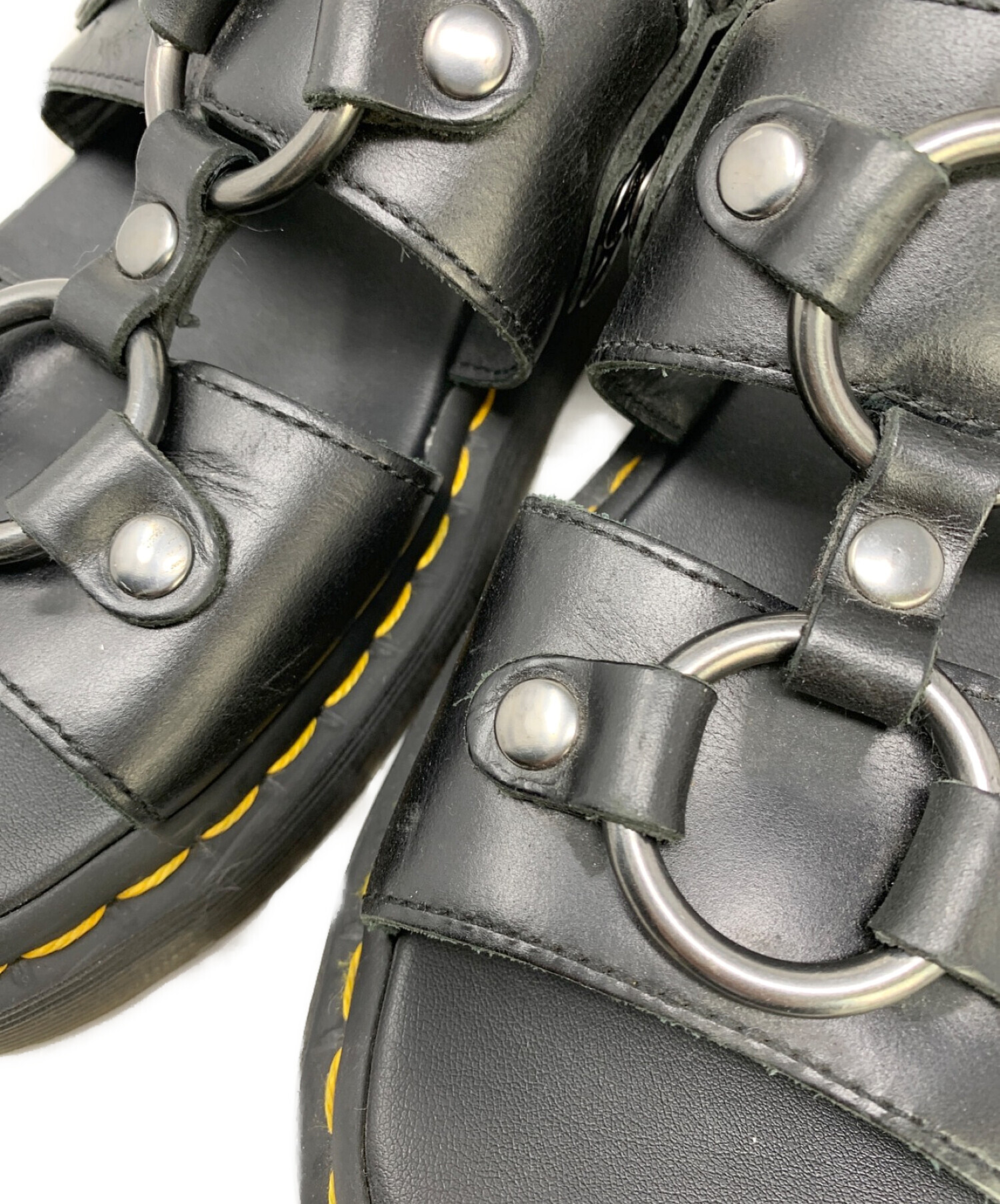 Dr.Martens (ドクターマーチン) レザーサンダル ザビエル ブラック サイズ:UK6