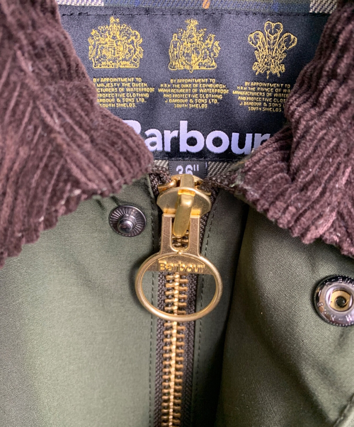 中古・古着通販】Barbour (バブアー) BEDALE SL PEACHED グリーン