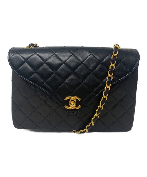 中古・古着通販】CHANEL (シャネル) ショルダーバッグ ブラック サイズ