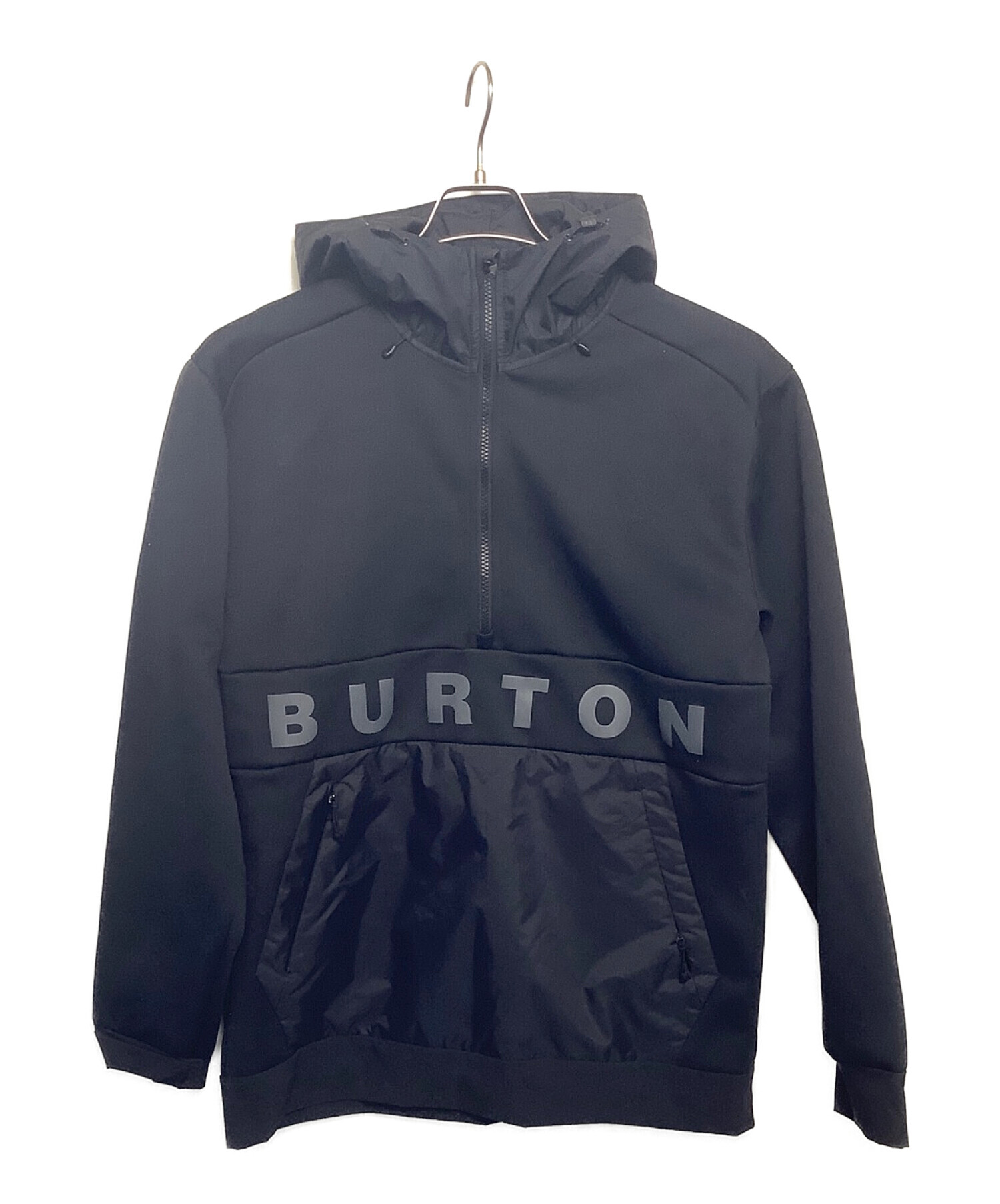 中古・古着通販】BURTON (バートン) ハーフジップパーカー ブラック