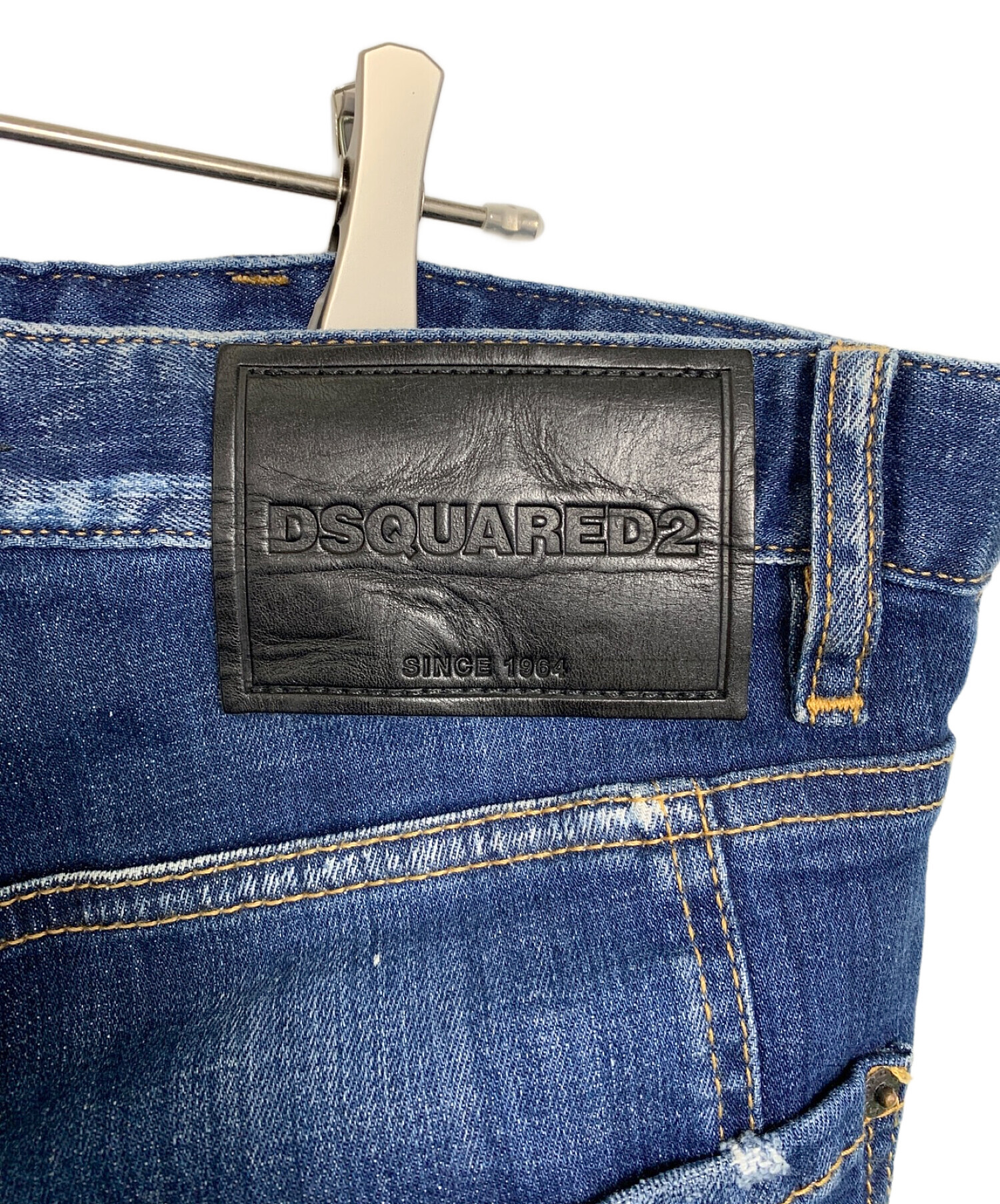 中古・古着通販】DSQUARED2 (ディースクエアード) Tidy Biker Jean ペイント加工デニムパンツ インディゴ サイズ:52｜ブランド・古着通販  トレファク公式【TREFAC FASHION】スマホサイト