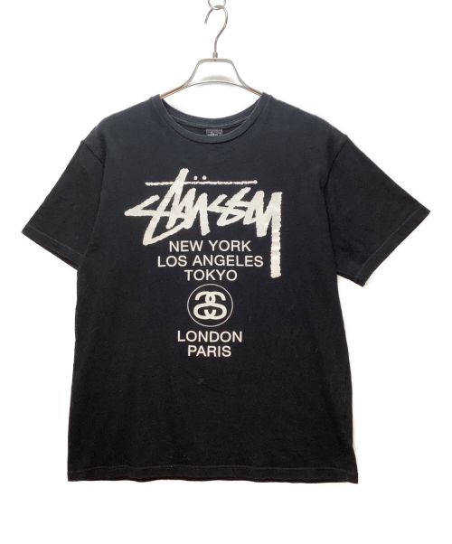 中古・古着通販】stussy (ステューシー) プリントTシャツ ブラック