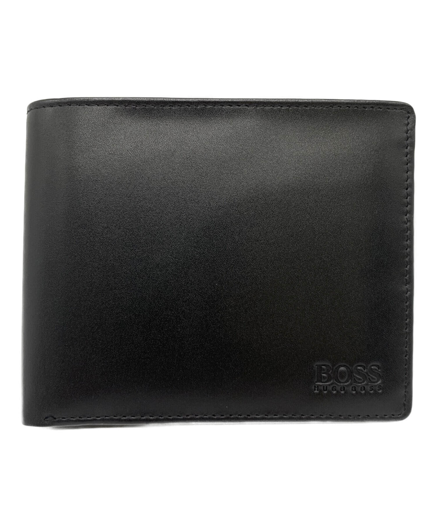 020142● HUGO BOSS BIGBB_4 レザー 二つ折り 財布