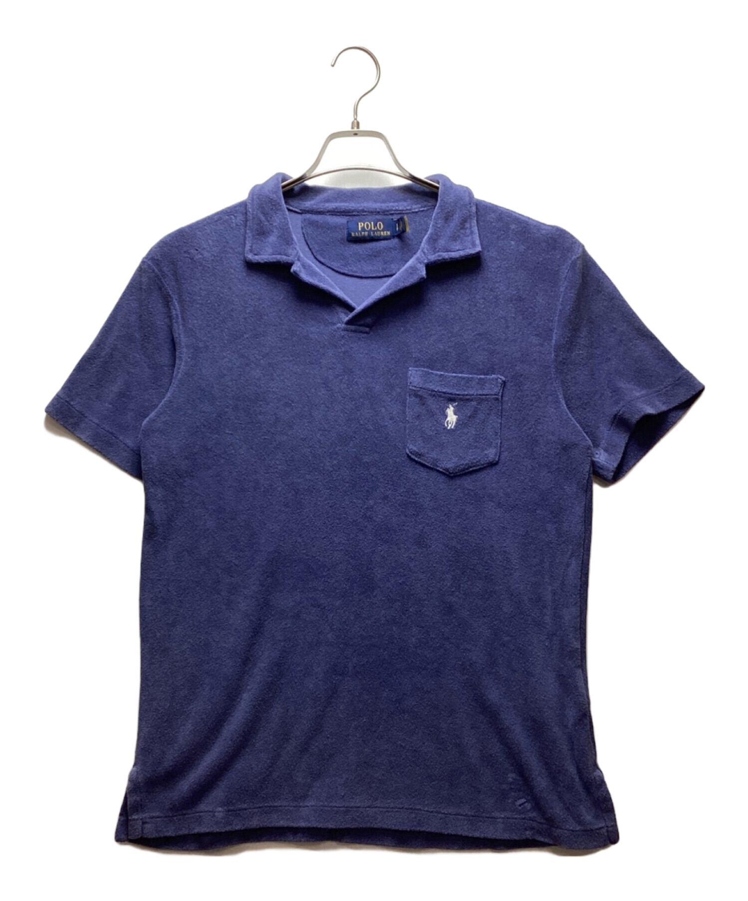 中古・古着通販】POLO RALPH LAUREN (ポロ・ラルフローレン) パイルポロシャツ ブルー サイズ:S｜ブランド・古着通販  トレファク公式【TREFAC FASHION】スマホサイト