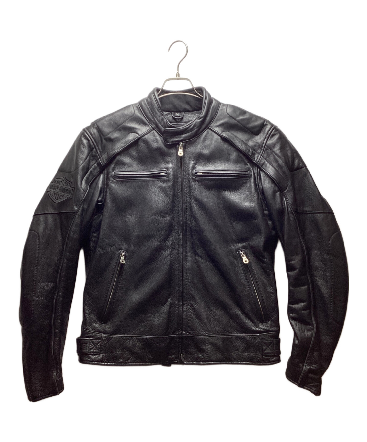 中古・古着通販】HARLEY-DAVIDSON (ハーレーダビッドソン) シングルライダースジャケット ブラック サイズ:M｜ブランド・古着通販  トレファク公式【TREFAC FASHION】スマホサイト