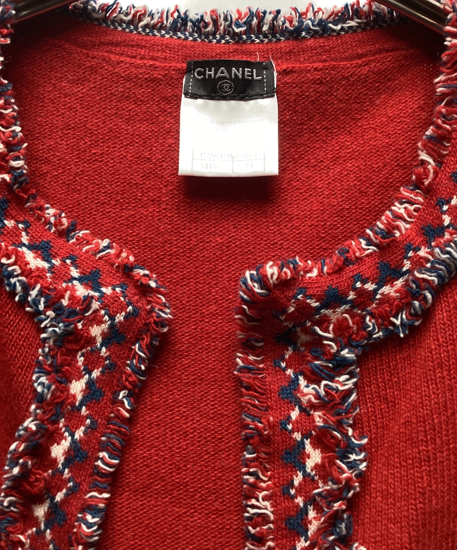 中古・古着通販】CHANEL (シャネル) アンサンブルニット レッド サイズ:34｜ブランド・古着通販 トレファク公式【TREFAC  FASHION】スマホサイト