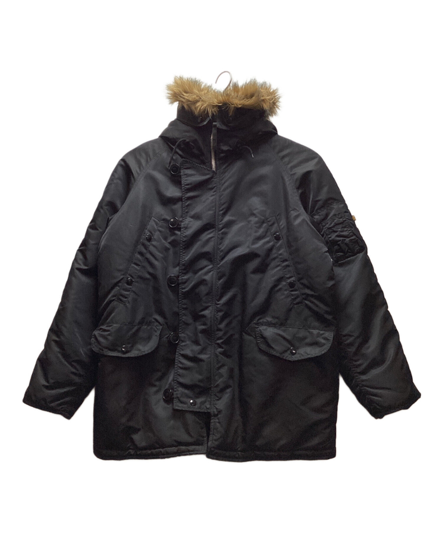 中古・古着通販】ALPHA INDUSTRIES (アルファインダストリーズ) ダウンコート ブラック サイズ:M｜ブランド・古着通販  トレファク公式【TREFAC FASHION】スマホサイト