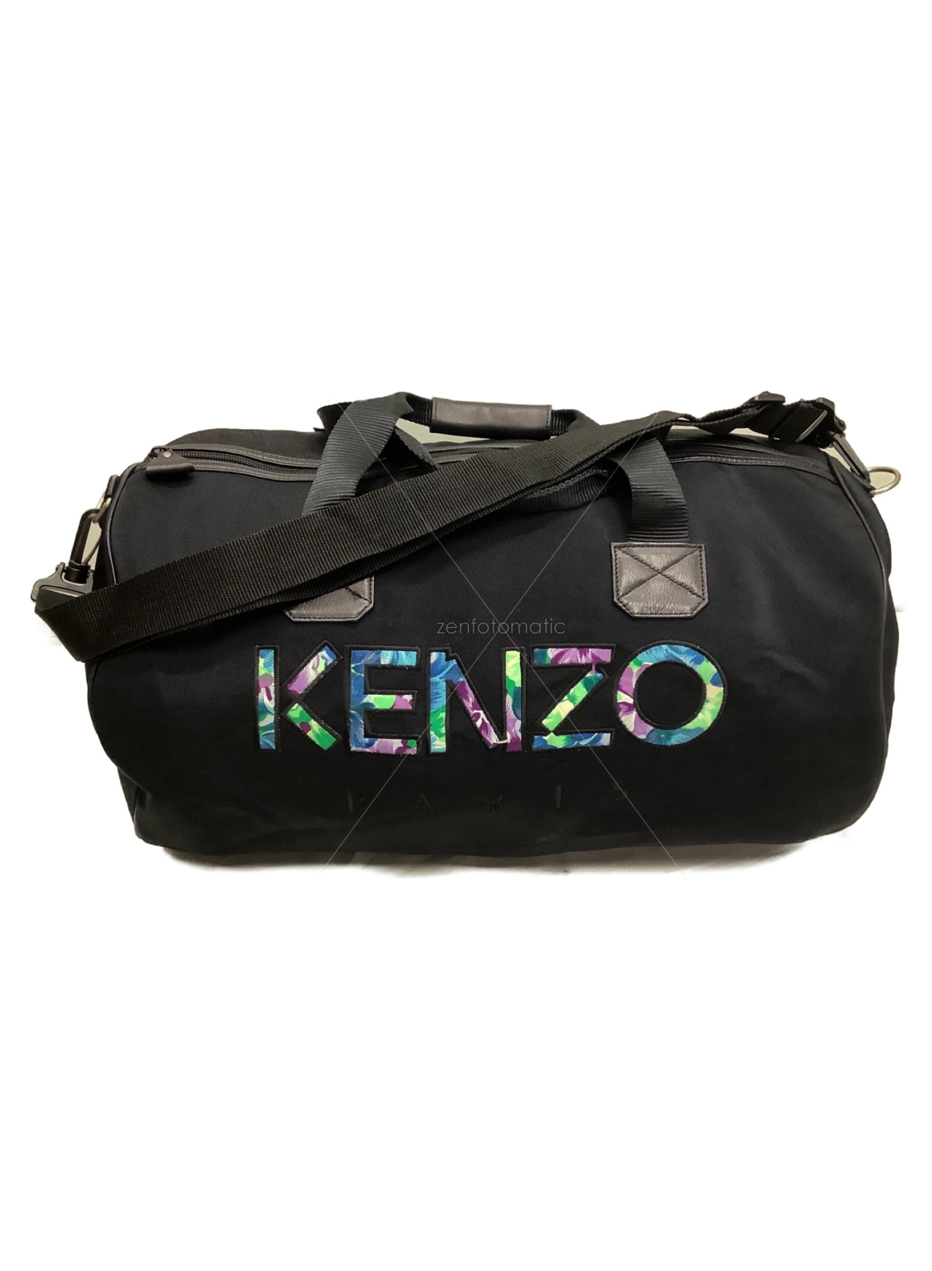 中古・古着通販】KENZO (ケンゾー) 刺繍ボストンバッグ ブラック