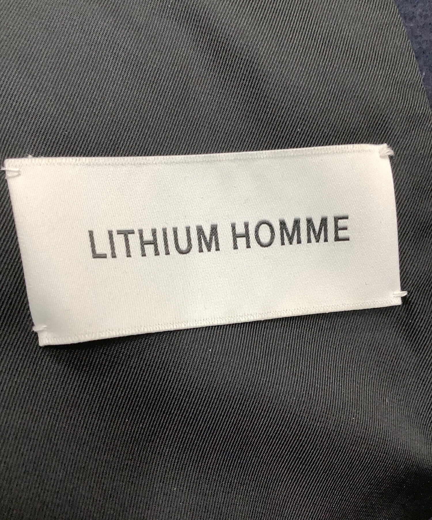 LITHIUM HOMME (リチウムオム・ファム) スタジャン ブラック×ネイビー サイズ:44