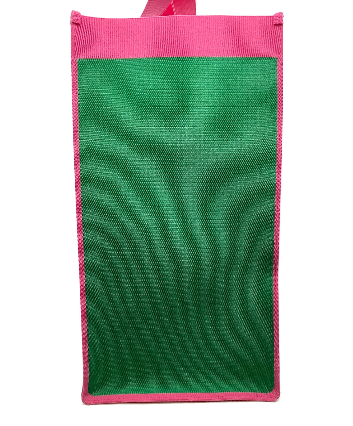 MARNI (マルニ) ジャガードショッピングバッグ ピンク×グリーン