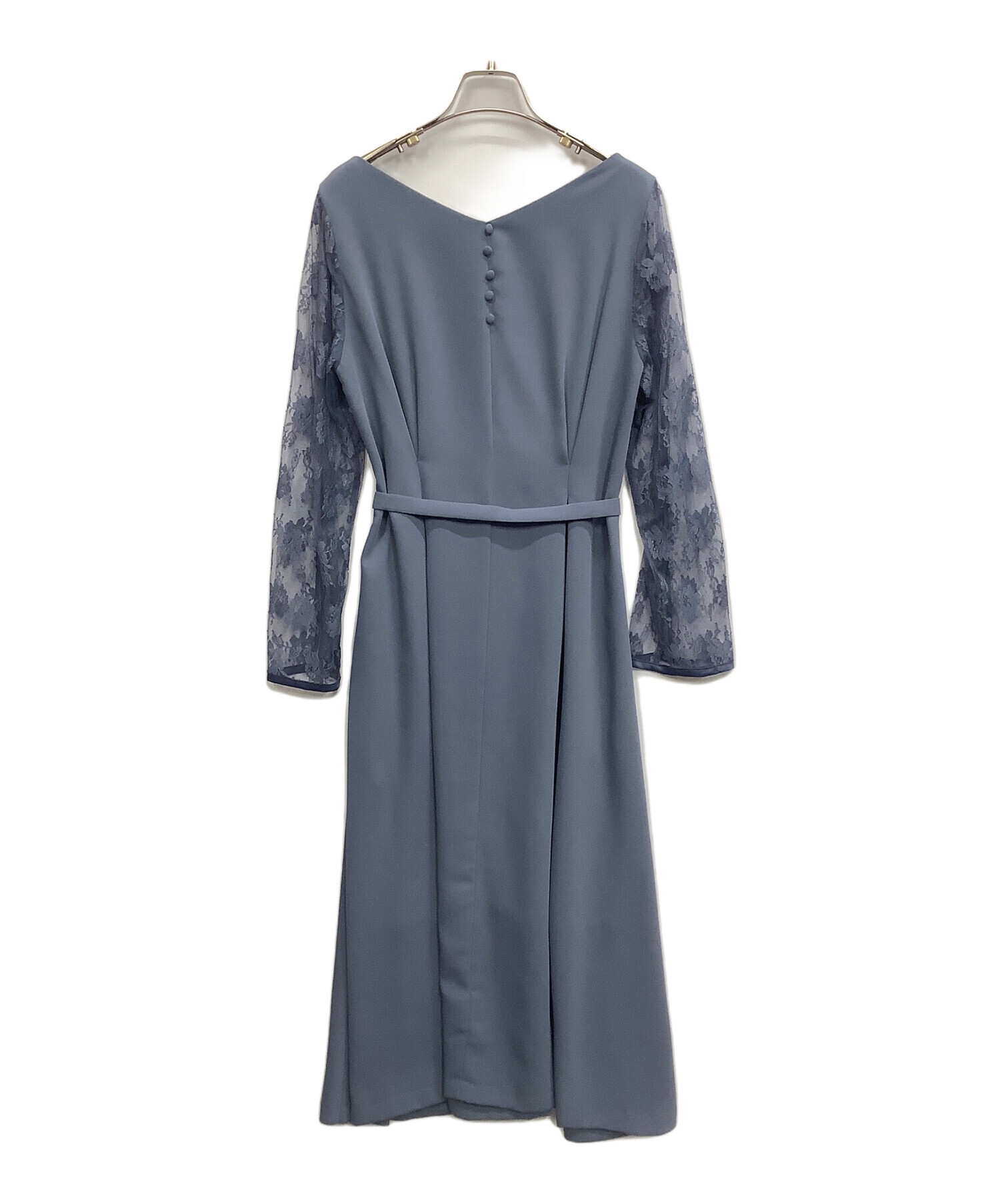 中古・古着通販】Ameri (アメリ) LACE SLEEVE REFINED DRESS サックスブルー サイズ:未記載｜ブランド・古着通販  トレファク公式【TREFAC FASHION】スマホサイト