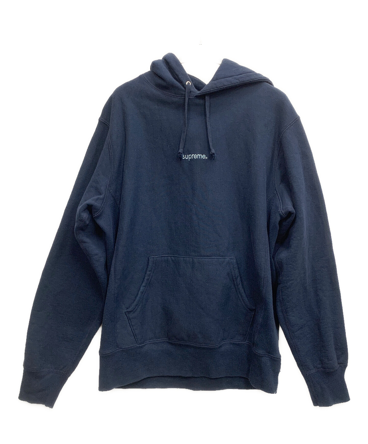 中古・古着通販】SUPREME (シュプリーム) プルオーバーパーカー ネイビー サイズ:M｜ブランド・古着通販 トレファク公式【TREFAC  FASHION】スマホサイト