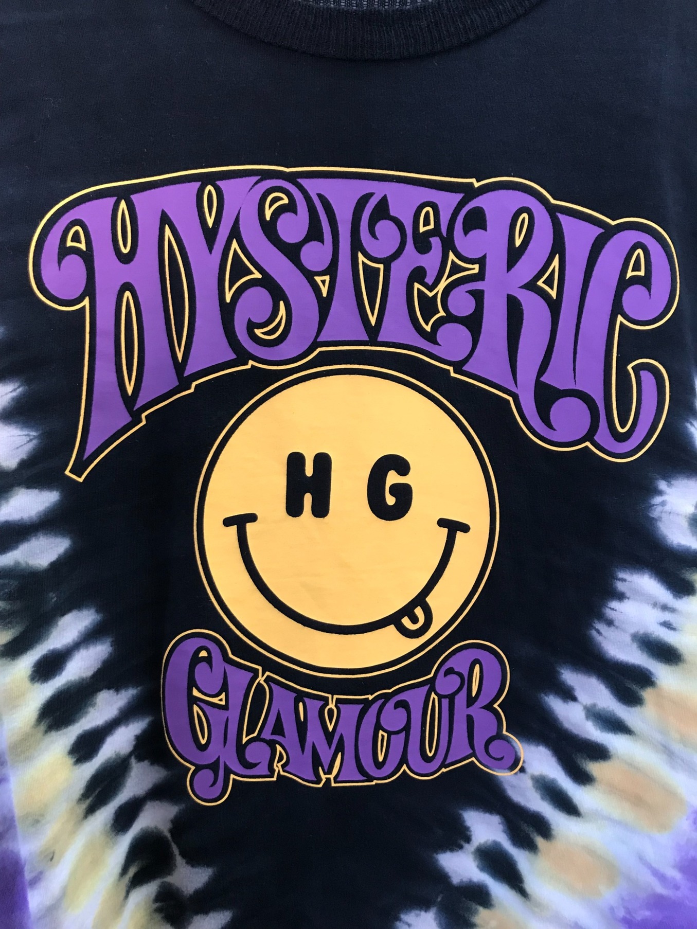 Hysteric Glamour (ヒステリックグラマー) Hysteric Glamour　タイダイカットソー　ぶらっくぱ ぶらっくぱ  サイズ:FREE