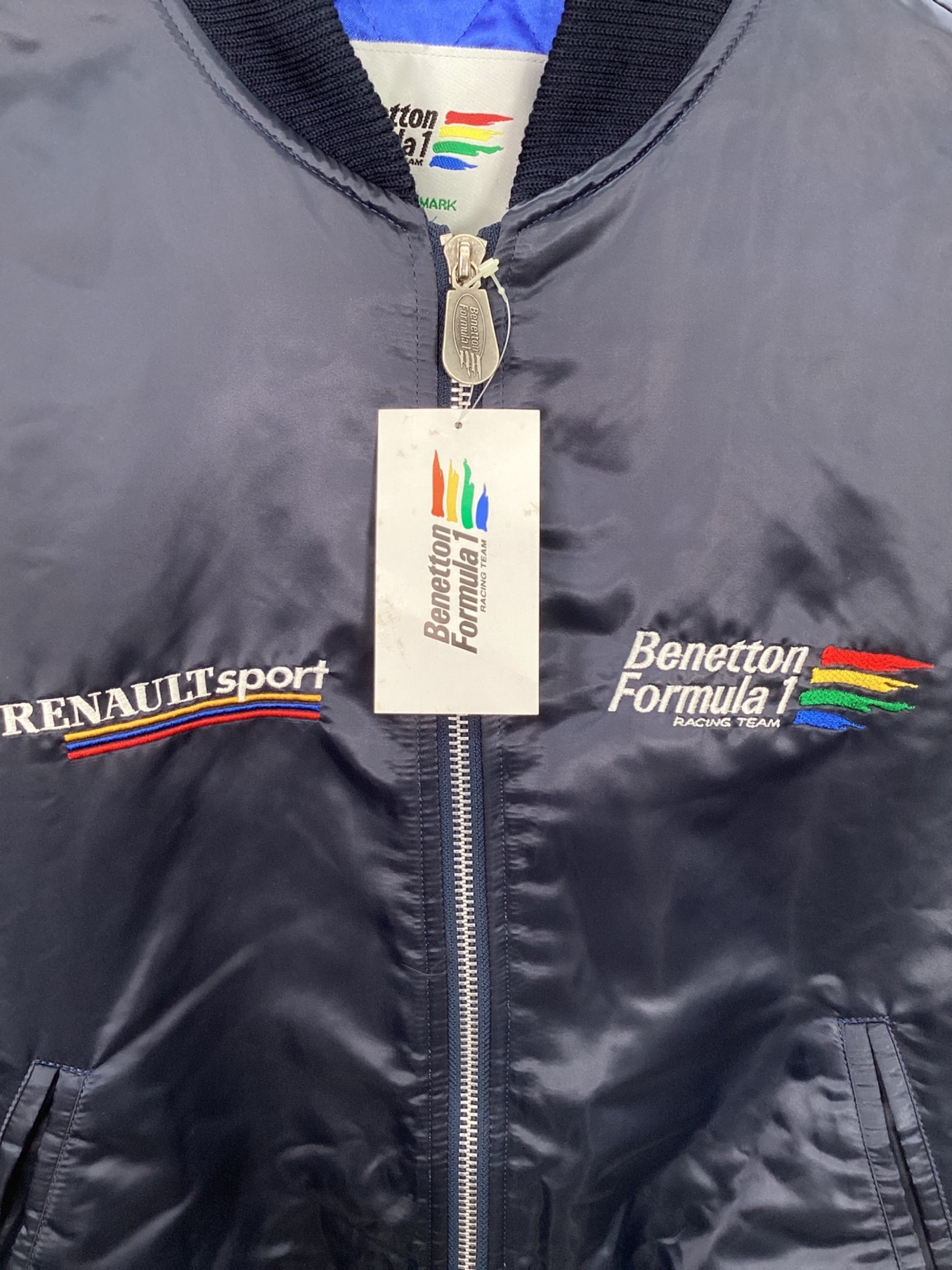 【希少】Benetton Formula1 ジャケット　サイズ48 ネイビー