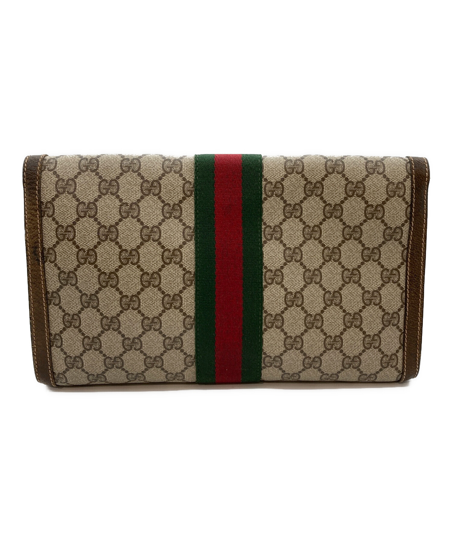 中古・古着通販】GUCCI (グッチ) OLD GUCCI シェリーライン セカンドバッグ ベージュ｜ブランド・古着通販 トレファク公式【TREFAC  FASHION】スマホサイト