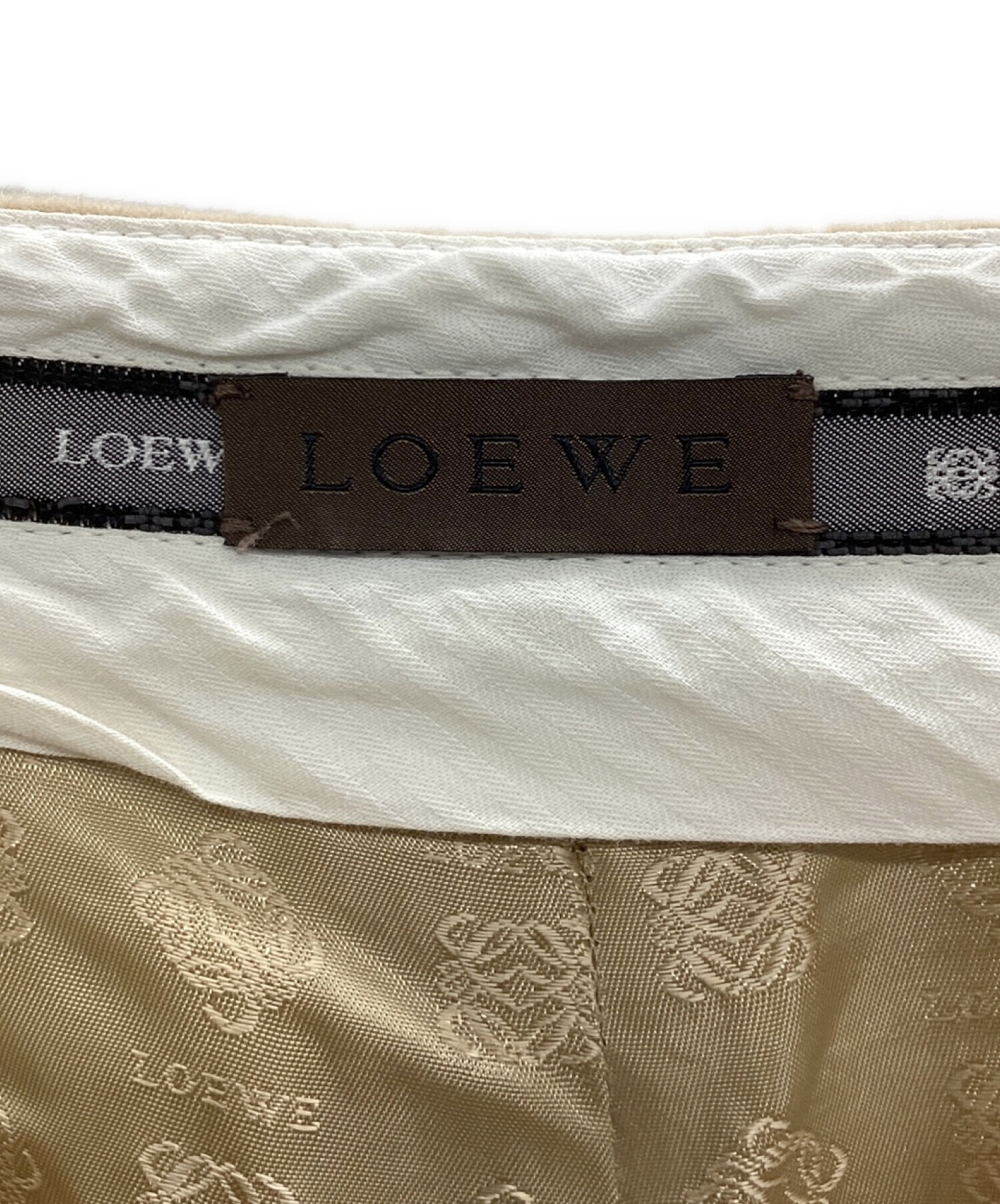 中古・古着通販】LOEWE (ロエベ) カシミヤトラウザーパンツ ベージュ サイズ:36｜ブランド・古着通販 トレファク公式【TREFAC  FASHION】スマホサイト