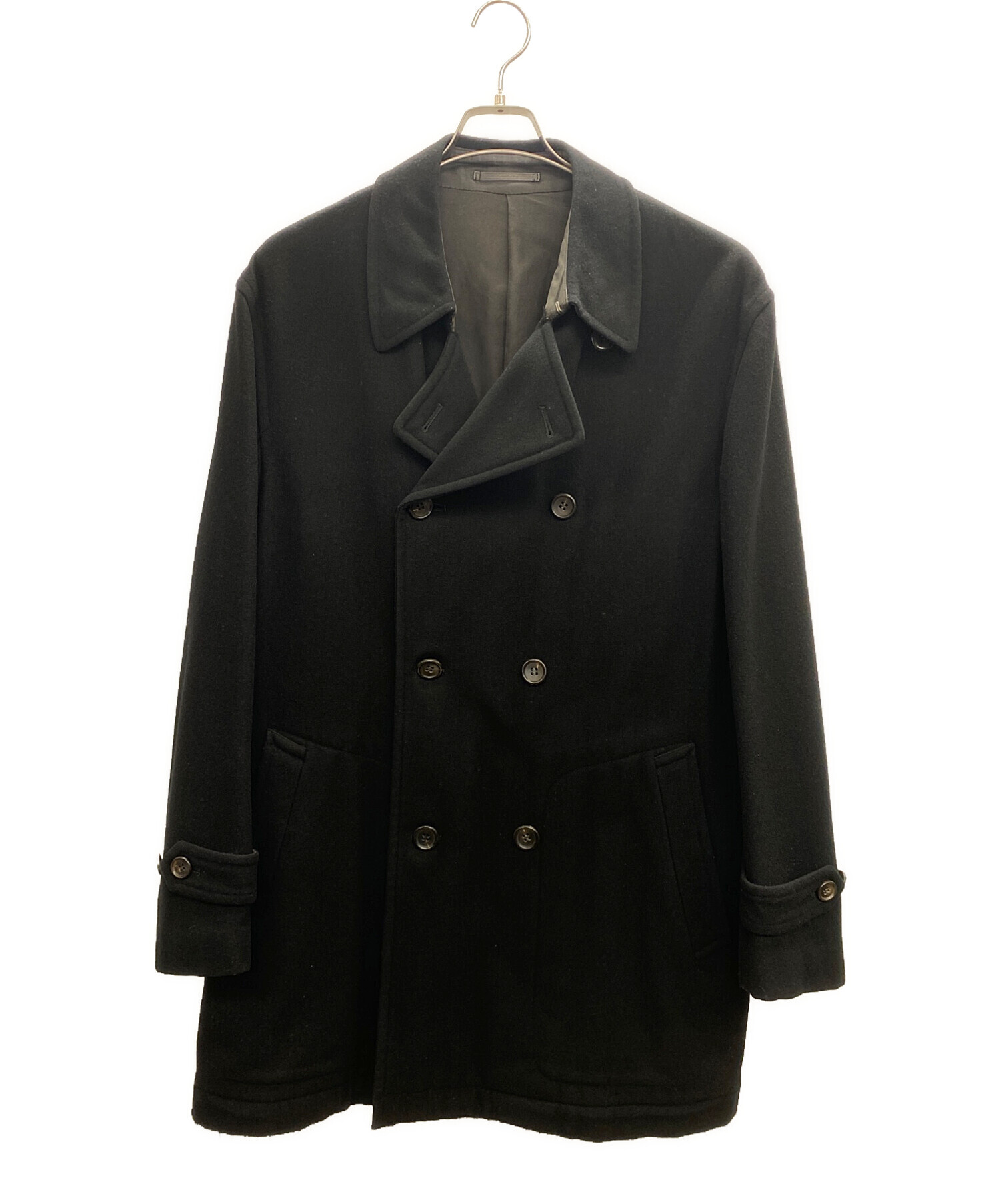 中古・古着通販】COMME des GARCONS HOMME PLUS (コムデギャルソンオムプリュス) Pコート ブラック  サイズ:M｜ブランド・古着通販 トレファク公式【TREFAC FASHION】スマホサイト