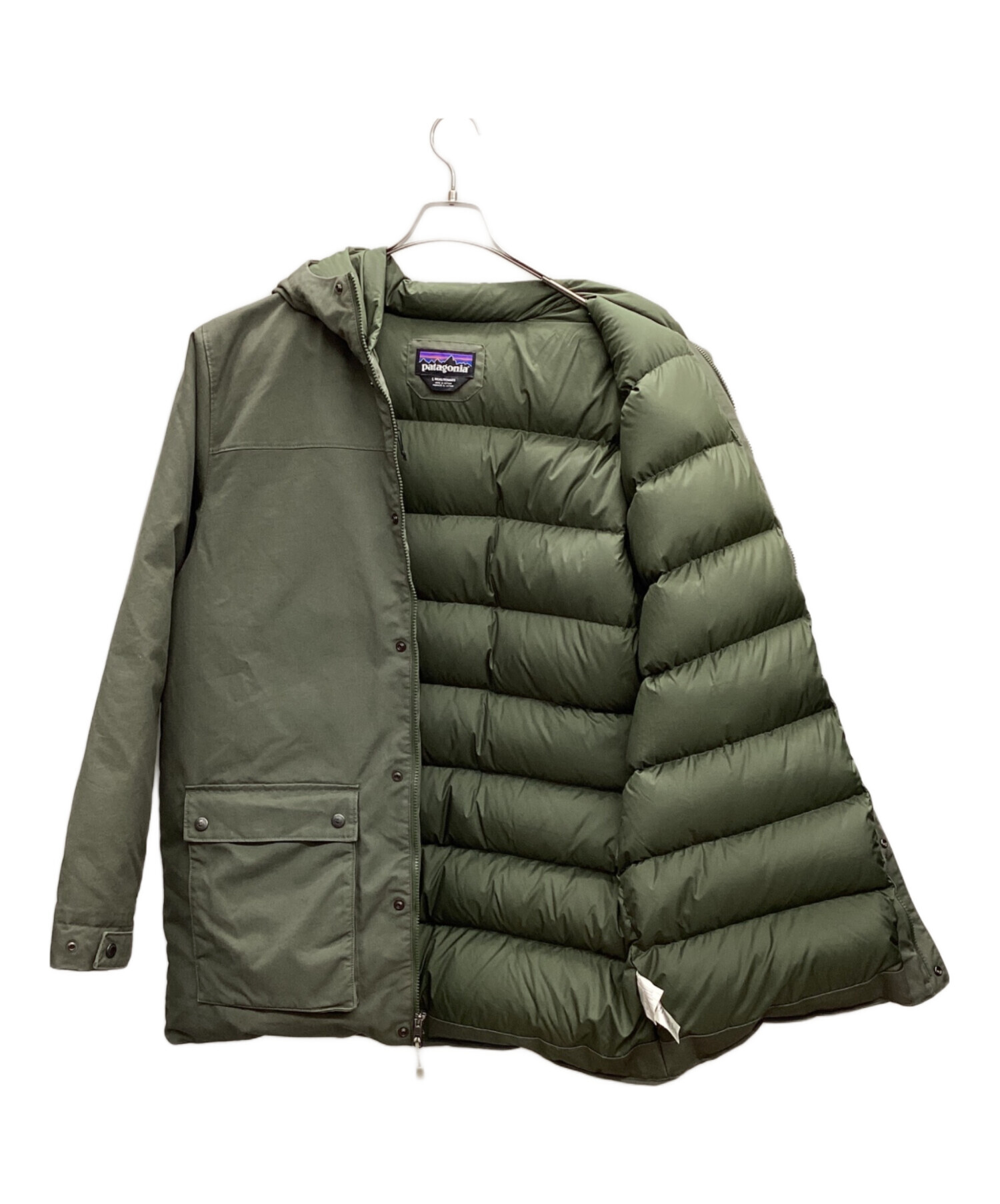 中古・古着通販】Patagonia (パタゴニア) メープル グローブ ダウン パーカ オリーブ サイズ:L｜ブランド・古着通販  トレファク公式【TREFAC FASHION】スマホサイト