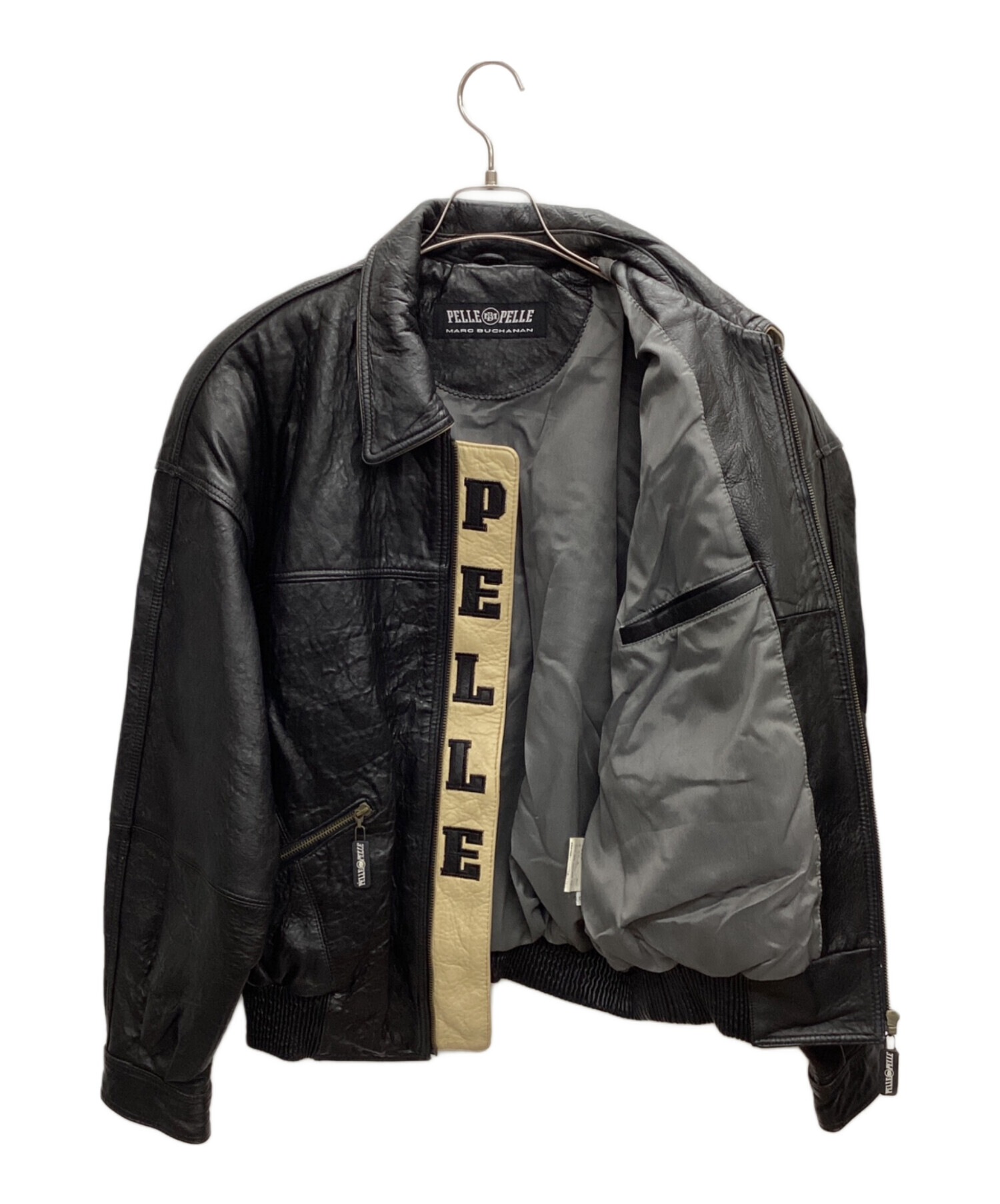 中古・古着通販】pelle pelle (ペレペレ) レザージャケット ブラック サイズ:38｜ブランド・古着通販 トレファク公式【TREFAC  FASHION】スマホサイト