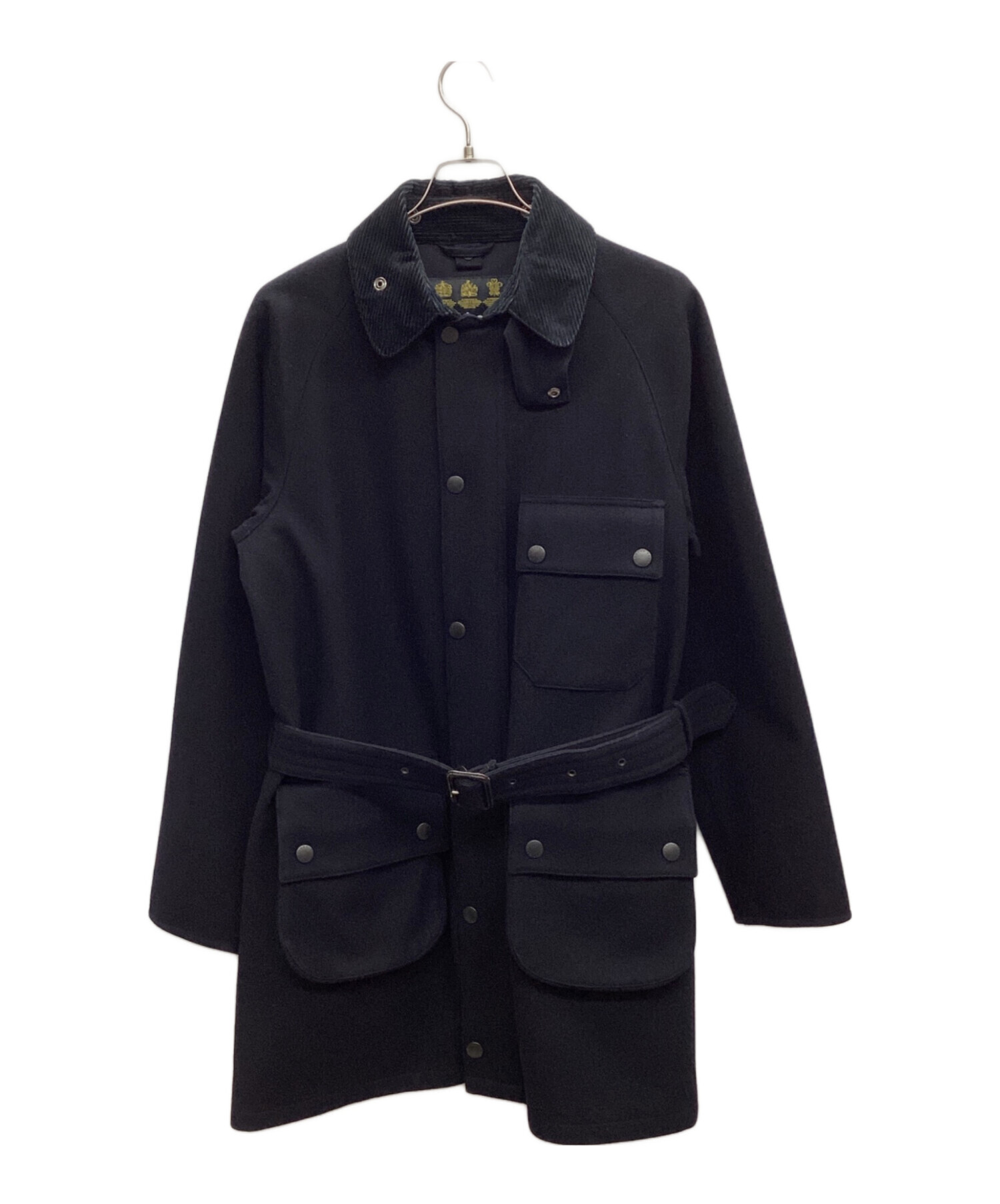 中古・古着通販】Barbour (バブアー) ソルウェイジッパーSLウールコート ブラック サイズ:38｜ブランド・古着通販  トレファク公式【TREFAC FASHION】スマホサイト