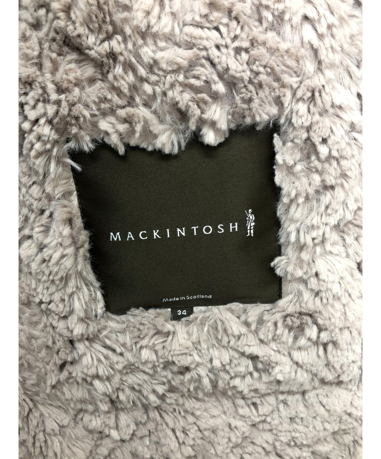 MACKINTOSH (マッキントッシュ) グランジボアキルティングコート グレー サイズ:34