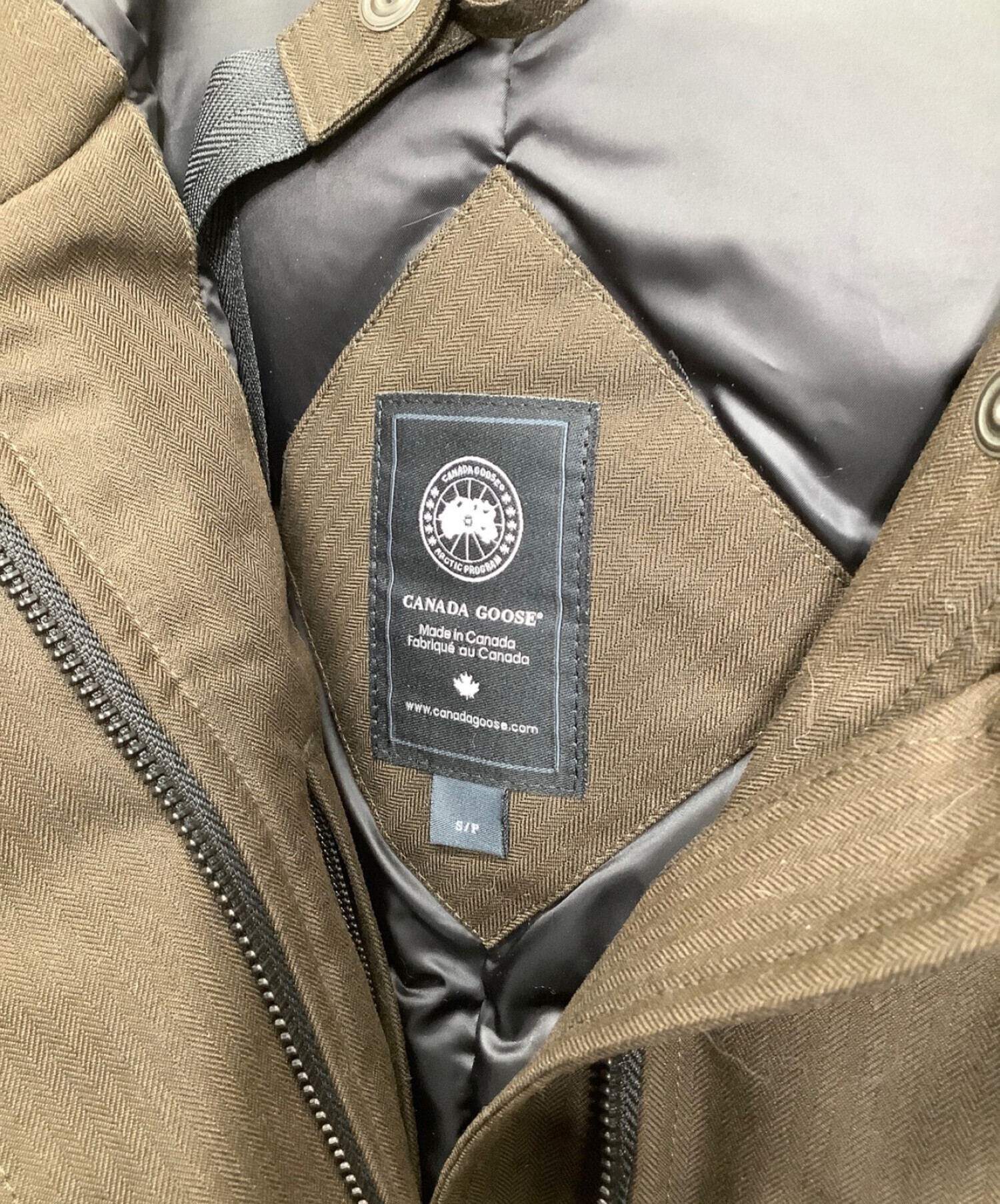 CANADA GOOSE (カナダグース) キャニングトンパーカ ブラウン サイズ:S