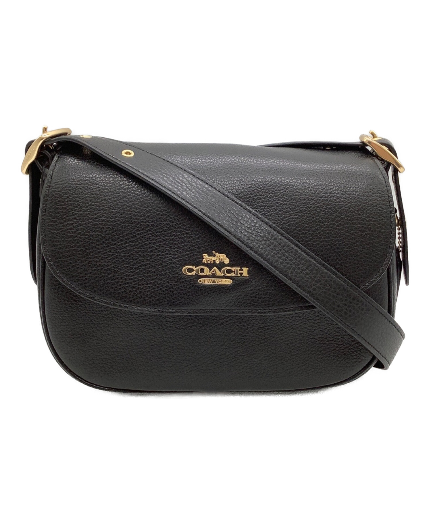 Coach Macie Saddle Bag, Black: Handbags