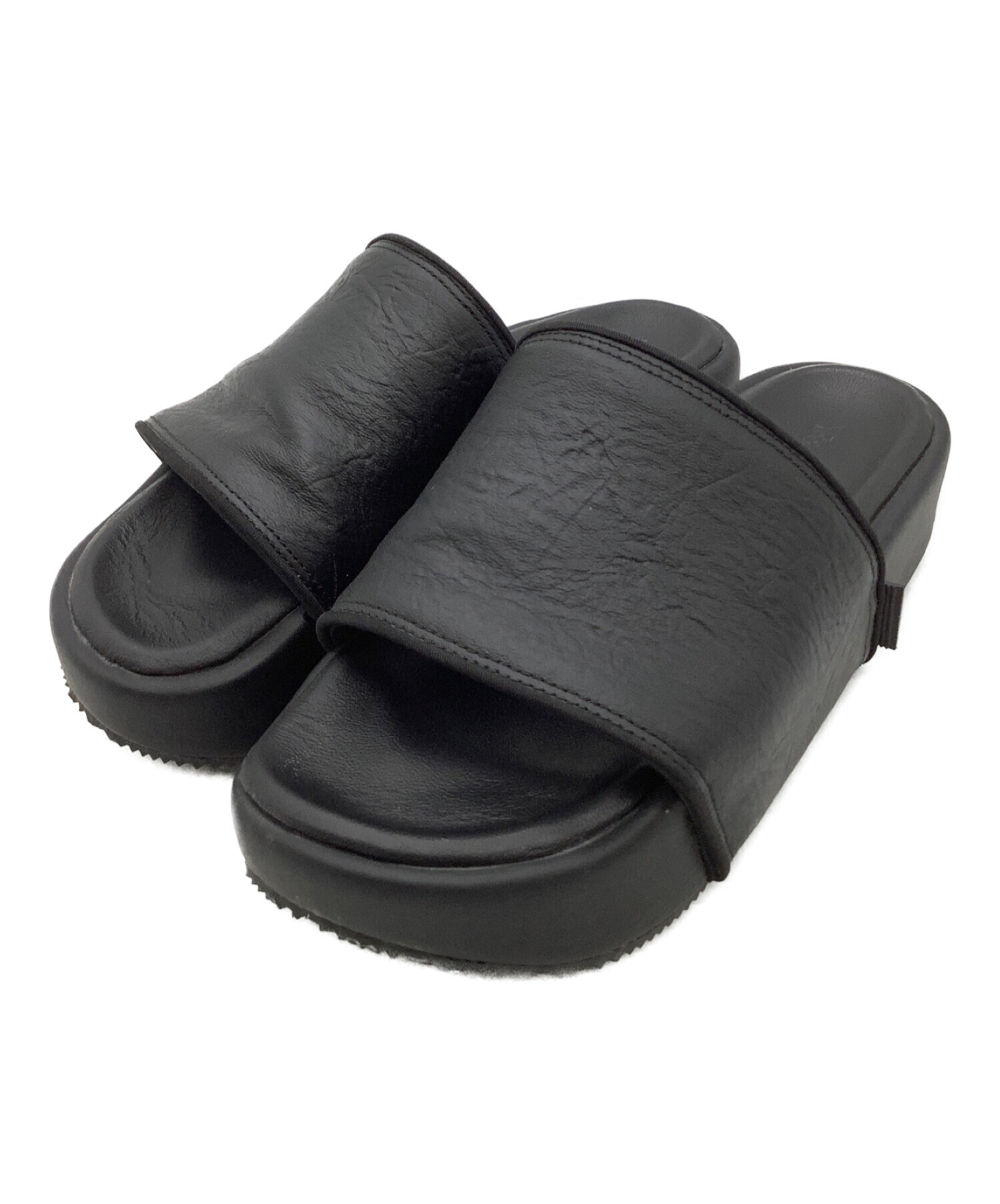 中古・古着通販】Y-3 (ワイスリー) Y-3 SLIDES ブラック サイズ:26.5cm