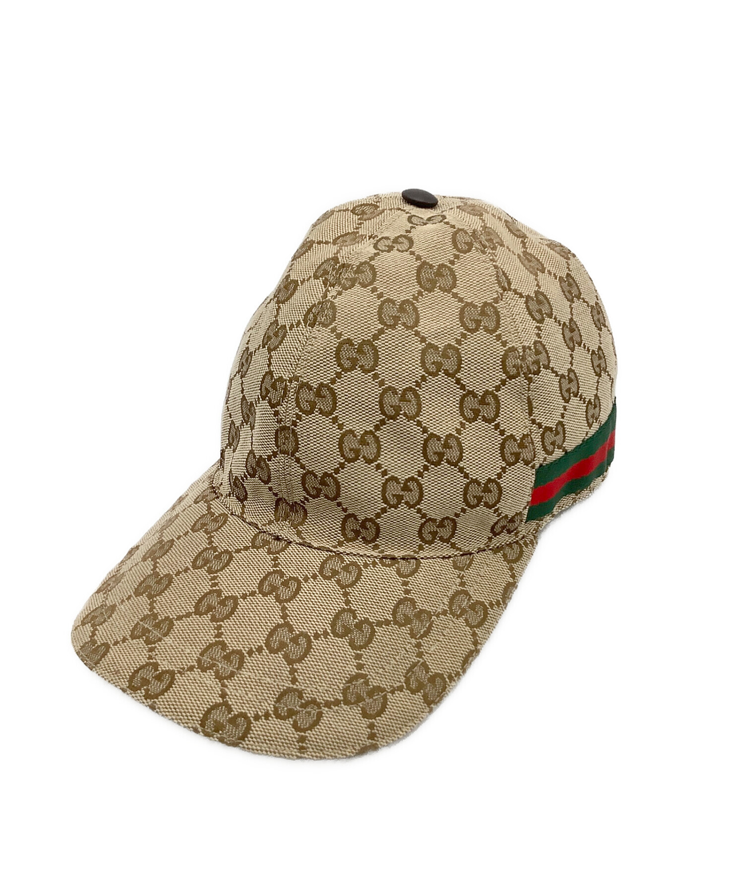 GUCCI (グッチ) ベースボールキャップ ベージュ サイズ:M(58cm)