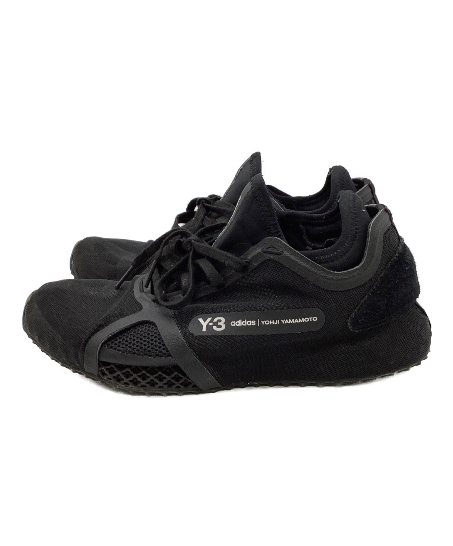 adidas (アディダス) YOHJI YAMAMOTO (ヨウジヤマモト) ローカットスニーカー ブラック サイズ:26cm