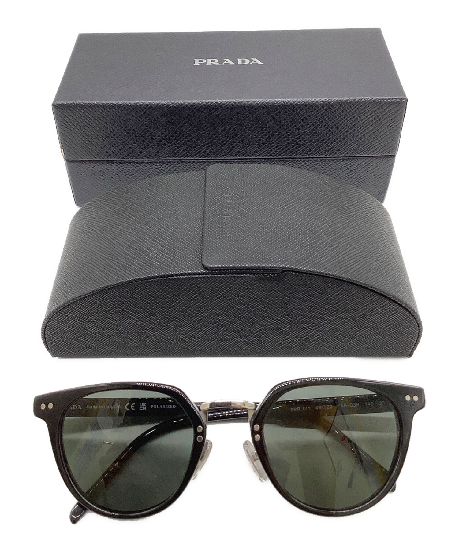 中古・古着通販】PRADA (プラダ) サングラス ブラック サイズ:49⬜︎22