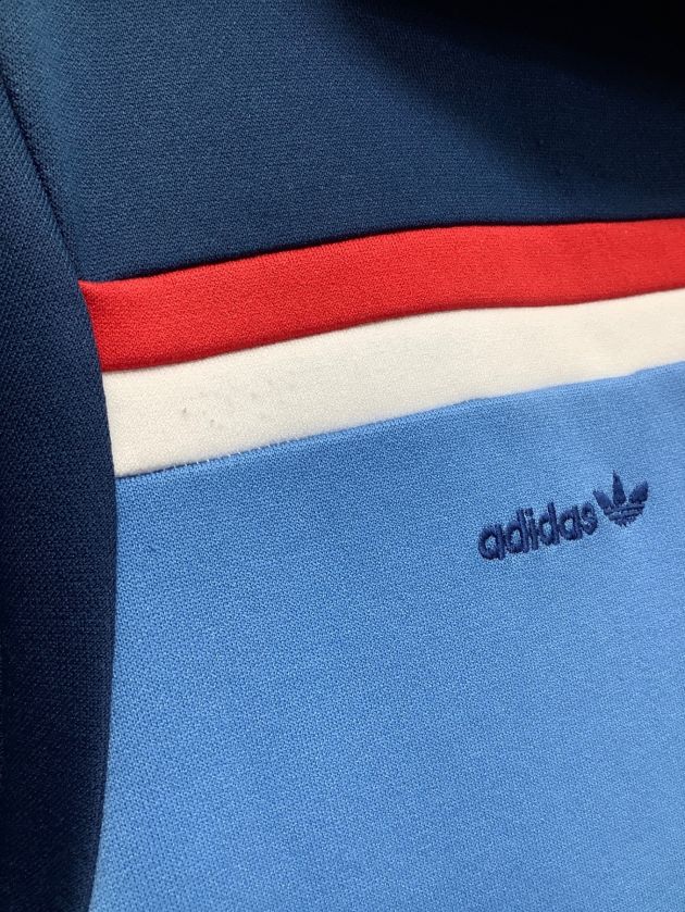 中古・古着通販】adidas (アディダス) ジャージトップ ブルー×ネイビー