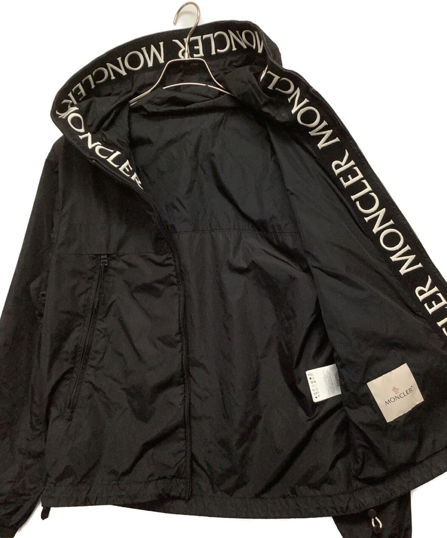 中古・古着通販】MONCLER (モンクレール) ナイロンジップアップパーカ ブラック サイズ:1｜ブランド・古着通販 トレファク公式【TREFAC  FASHION】スマホサイト