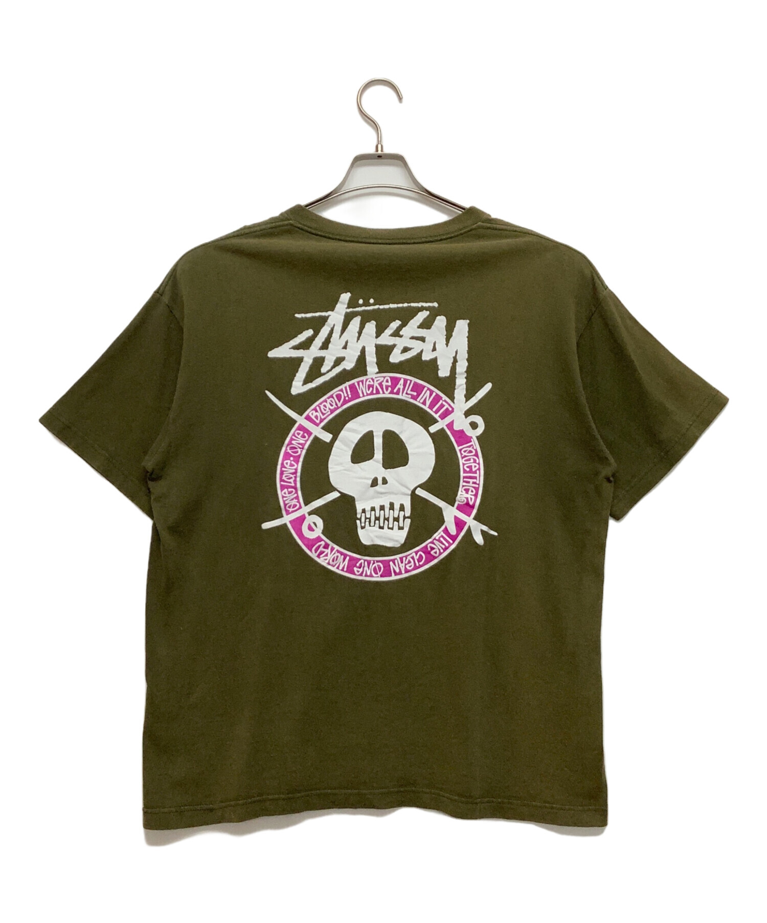 中古・古着通販】stussy (ステューシー) 半袖カットソー カーキ サイズ:L｜ブランド・古着通販 トレファク公式【TREFAC  FASHION】スマホサイト