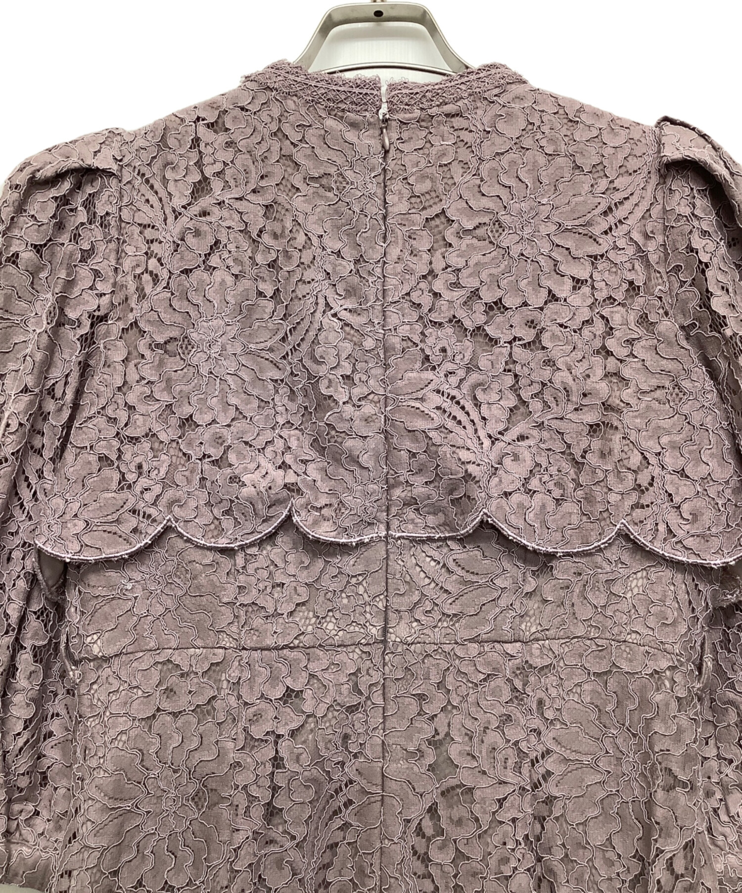 中古・古着通販】HER LIP TO (ハーリップトゥ) Scallop Belted Lace Dress パープル サイズ:Sサイズ  未使用品｜ブランド・古着通販 トレファク公式【TREFAC FASHION】スマホサイト