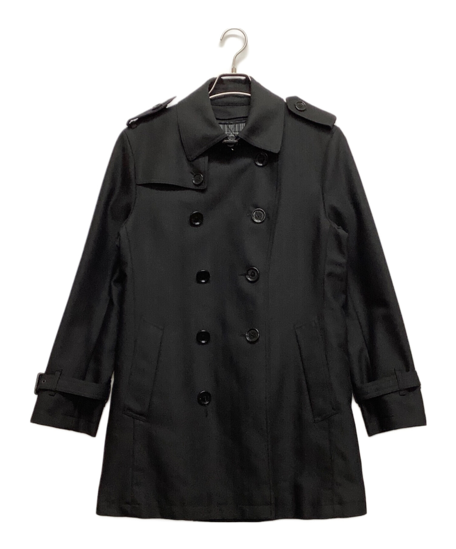 BURBERRY BLACK LABEL (バーバリーブラックレーベル) トレンチコート ブラック サイズ:M