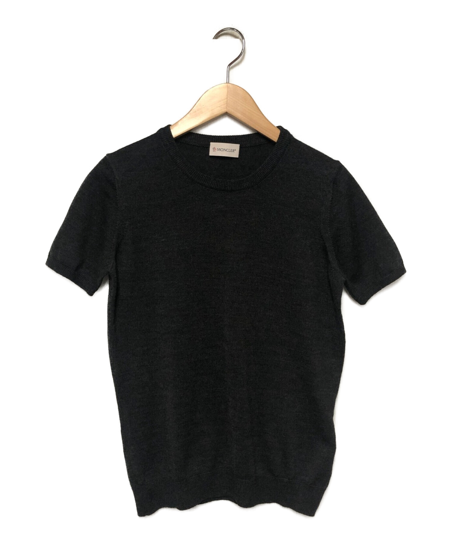 身幅42【レア】【美品】MONCLER モンクレール　半袖ニット　Tシャツ　XS