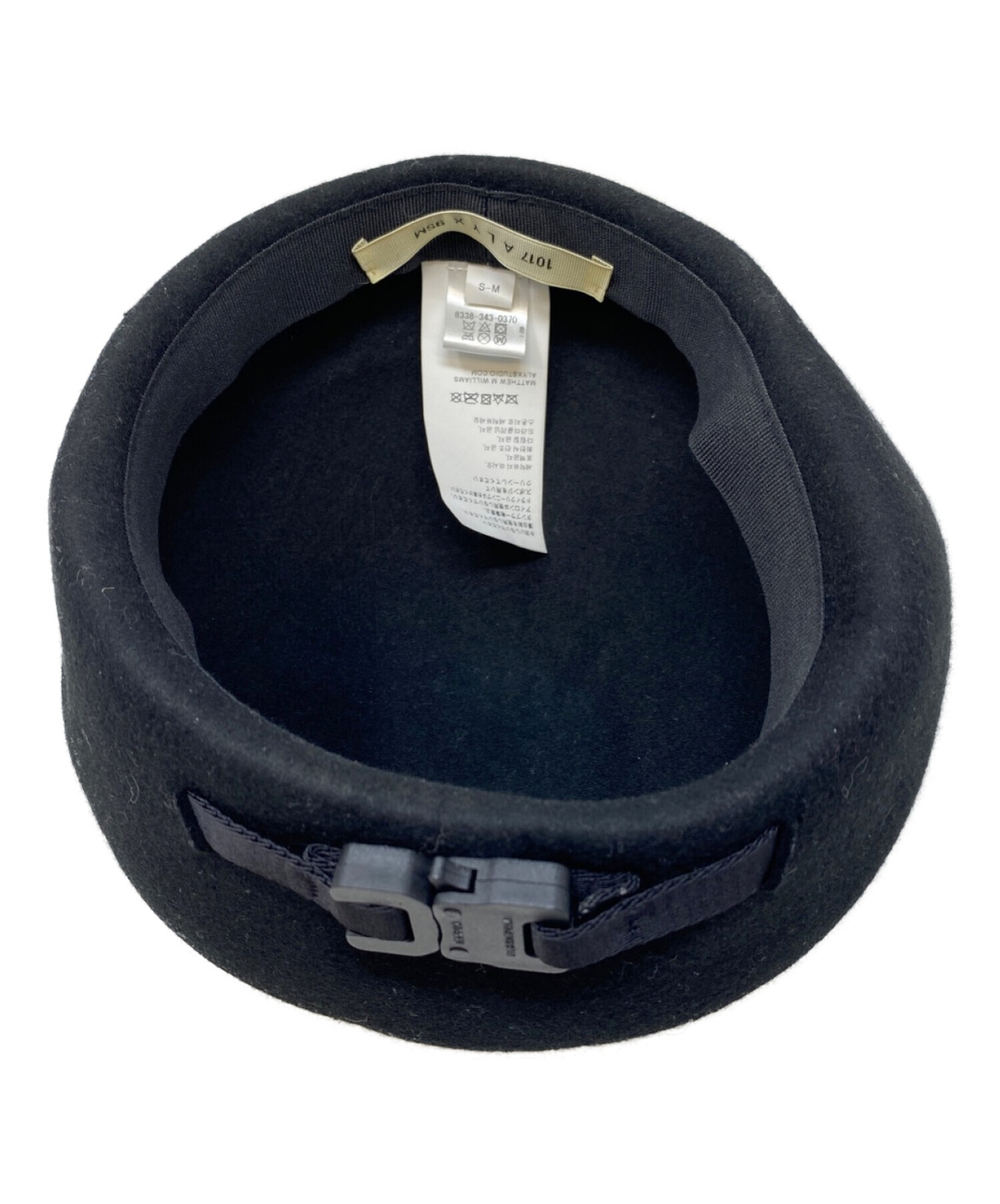 1017 ALYX 9SM (アリクス) (アリクス) BARDOT BERET ベレー帽 ブラック サイズ:S-M