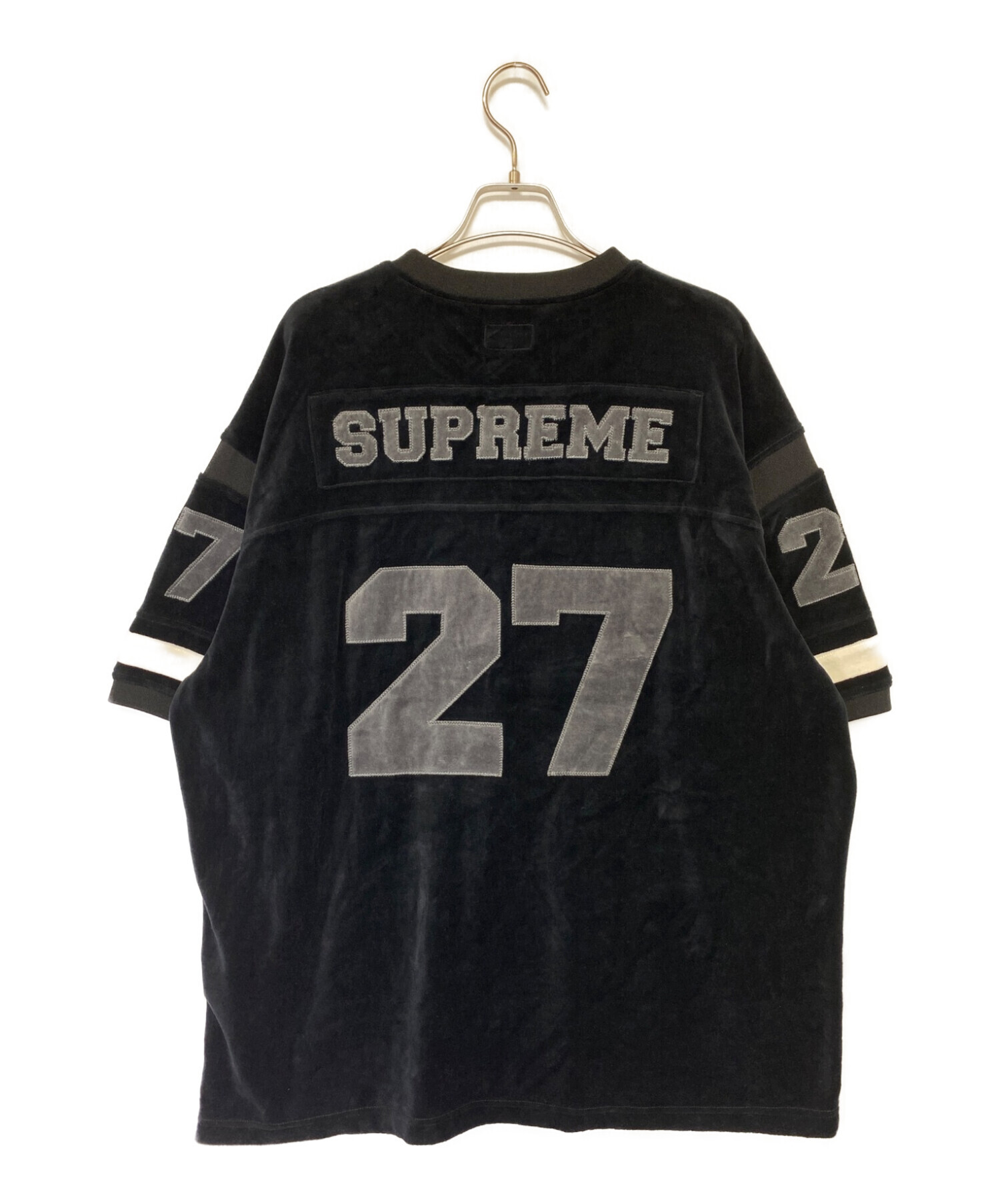 SUPREME (シュプリーム) Velour Football Jersey ブラック サイズ:XL